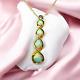 10k Gold- Opal Necklace -19- Twist Infinity Necklace- Diamond Accent 1.9g