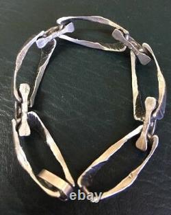 1970s Scandinavian Modernist Sterling Silver Bracelet Jensen Quality