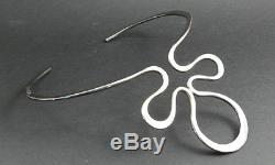 925S Norway Design Plus Studio Modernist Sterling Silver Choker Necklace