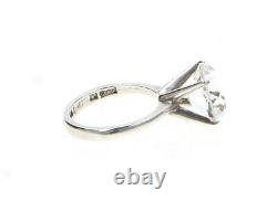 A modernist 1965 Bengt Hallberg silver & rock crystal ring Vintage Scandinavian