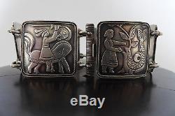 Amazing David Andersen Vintage Sterling Silver Fairy Tale Link Bracelet Norway8
