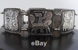 Amazing David Andersen Vintage Sterling Silver Fairy Tale Link Bracelet Norway8
