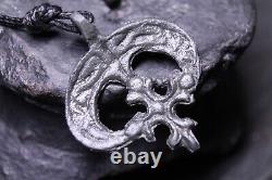 Ancient Viking Moon Pendant, Viking Artifacts, Antique Jewelry, 600-1200 AD