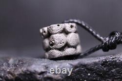 Ancient Viking Slver Bead, Antique Scandinavian Jewelry, Authentic, 600-1100 AD