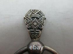 Antique DAVID ANDERSEN 830 Silver Penannular Celtic Brooch 1888-1925 Norway 156E