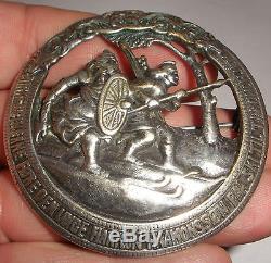 Antique Norwegian Silver 830S brooch Norway viking dragestil Nils Elvik