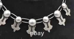 Antique Sterling Silver MACHINIST Mid Century NOS E BYRNE LIVINGSTON Necklace