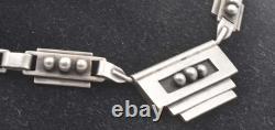 Antique Sterling Silver MACHINIST Mid Century NOS E BYRNE LIVINGSTON Necklace