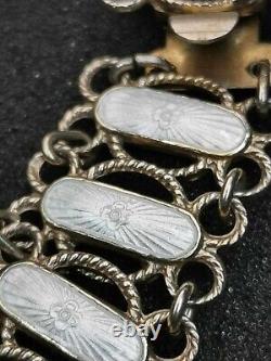Arne Nordlie necklace enamel sterling silver 925s vintage Norway Scandinavian