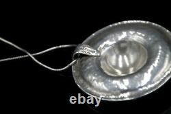 Bernhard Hertz Solid Silver Pendant Necklace Danish Jewelry Vintage Pendant