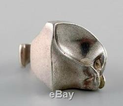 Björn Weckström, Lapponia, Finland. Vintage modernist ring in sterling silver