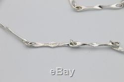 Bjorn Weckstrom for Lapponia Sterling Silver Chain Necklace 1985 / length 30.7