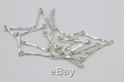Bjorn Weckstrom for Lapponia Sterling Silver Chain Necklace 1985 / length 30.7
