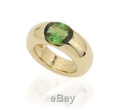 Cartier 18K Gold Ring Tourmaline Ellipse With Box A941