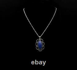 Christian Veilskov, Copenhagen 1960s, Solid Pendant Necklace, Vintage Jewelry