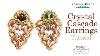 Crystal Cascade Earrings Diy Jewelry Making Tutorial By Potomacbeads