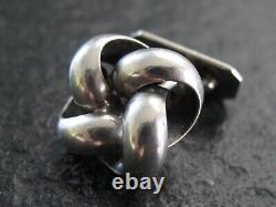 Cufflinks Silver 830 Scandinavia Knot Form Large And Hard