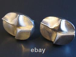 Cufflinks Silver 925 Lapponia Finland Vintage Design From 1970 Very Large