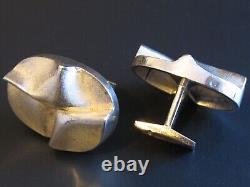 Cufflinks Silver 925 Lapponia Finland Vintage Design From 1970 Very Large
