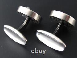 Cufflinks Silver 925 N E From Denmark Vintage Design From Approx. 1975