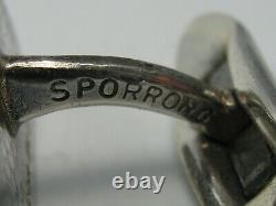 Cufflinks Silver 925 Sporrong Norway Vintage Design Viking