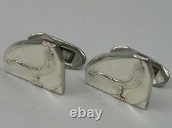Cufflinks Silver 925 Sporrong Norway Vintage Design Vikings