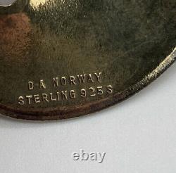 D-A David Andersen Norway 925 Sterling Silver Enamel Fish Pin Brooch Rare Colors