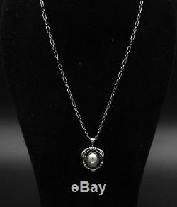 Danish GEORG JENSEN Sterling Silver Pendant Of The Year 2014 with Silverball