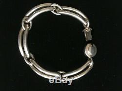 Danish Modern Neils Erik From Classic Sterling Silver Rectangular Link Bracelet