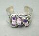 Dansk Smykkekunst Bracelet Denmark Amethyst Silver Brutalist Scandinavian Vtg