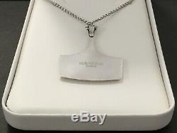 David-Andersen Norway Sterling 925S Thors Hammer Pendant with 20 Chain