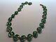 David Andersen Sterling Enamel Double Leaf, Emerald Green Necklace. Norway