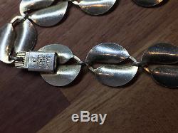 David Andersen Sterling Silver Enamel Necklace Norway Norwegian