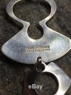 David Andersen Sterling Silver Pendant Norway Norwegian