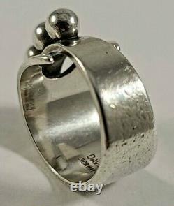 David Andersen Sterling Silver Ring Adjustable Norway Norwegian 925