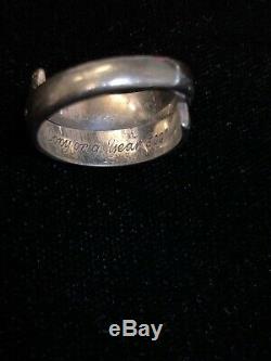 David Andersen Sterling Silver Viking Saga Ring Size 8
