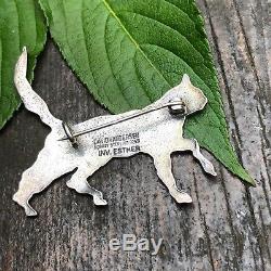 David Andersen Sterling Silver brooch Norway Norwegian Yre dyr Esther for D-A