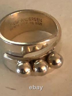 David Andersen Sterling Silver ring Norway Norwegian