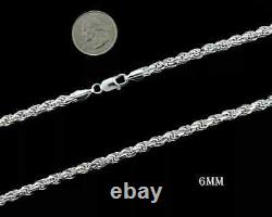 Diamond Cut Solid Sterling Silver Rope Chains 925 Heavy You ChooseFree S/H