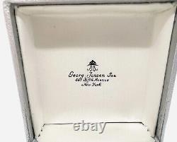 Early Georg Jensen Sterling Silver #123 Dove Brooch Box 1910-25 Vintage Jewelry