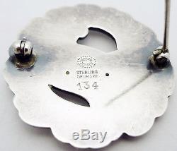 Estate Georg Jensen Denmark Bird Pin Brooch in Sterling Silver # 134