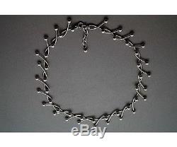 Fantastic Vintage Danish Sterling Silver Necklace By N. E. From