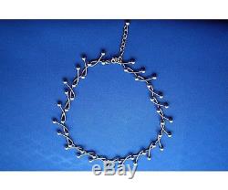 Fantastic Vintage Danish Sterling Silver Necklace By N. E. From