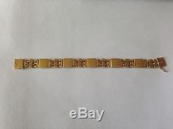 Georg Jensen 18K Gold Bracelet #287 from 1933-1944. Measures 16,5cm