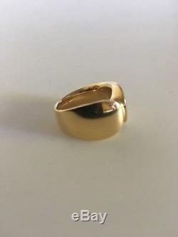 Georg Jensen 18K Gold Nanna Ditzel Ring No. 100 / 1100. Ring Size No. 53