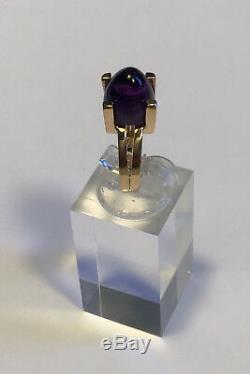 Georg Jensen 18 ct gold Ring with Amethyst