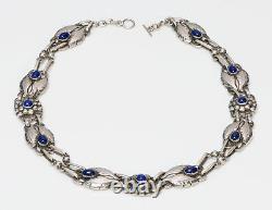 Georg Jensen 830 Silver Lapis Necklace No. 1