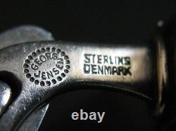 Georg Jensen Cufflinks Silver 925 Denmark Um 1970 No 80