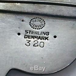 Georg Jensen Denmark Antique Sterling Silver Dove Bird Pin #320