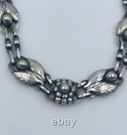 Georg Jensen Denmark Antique Sterling Silver Necklace No. 1